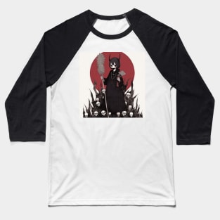 Satanic Priestess Baseball T-Shirt